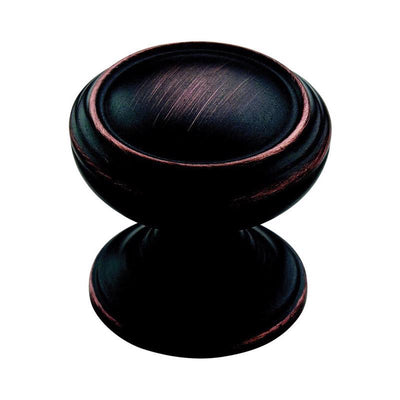 Amerock Revitalize Round Cabinet Knob 1-1/4 in. D 1-1/4 in. Oil Rubbed Bronze