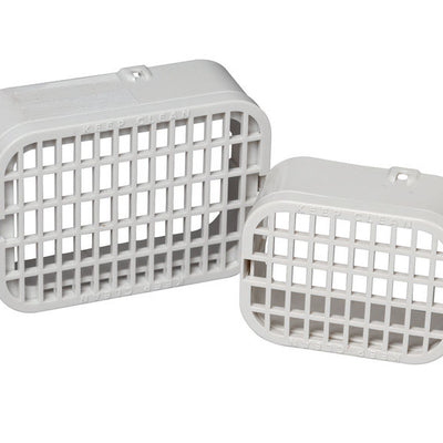 Amerimax 2 in. W X 3 in. L White Plastic Rodent Guard