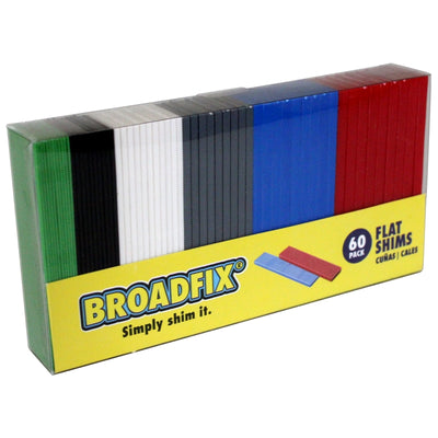 Broadfix 1.10 in. W X 3.94 in. L Hard Plastic Shim 60 pk