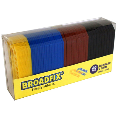 Broadfix 1.7 in. W X 4 in. L Hard Plastic Shims 60 pk