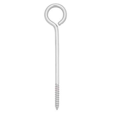 Hampton 3/8 in. X 8 in. L Stainless Stainless Steel Lag Thread Eyebolt