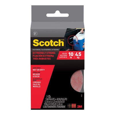 Scotch Medium Foam Hook and Loop Fastener 48 in. L