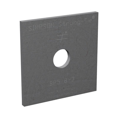 Simpson Strong-Tie 3 in. H X 0.3 in. W X 3 in. L Uncoated Steel Bearing Plate