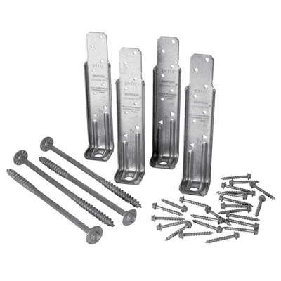 Simpson Strong-Tie ZMax Silver Steel Deck Tension Tie Kit 14 Ga. 7.125 in. L