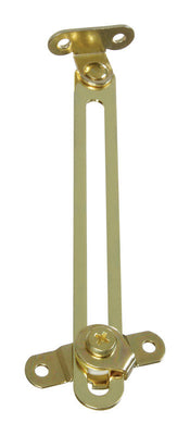National Hardware Brass-Plated Steel Friction Lid Support 6 in.