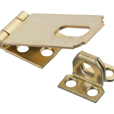 National Hardware Brass-Plated Steel 2-1/2 in. L Safety Hasp