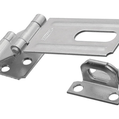 National Hardware Zinc-Plated Aluminum/Steel 3-1/4 in. L Double Hinge Safety Hasp