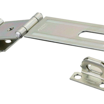 National Hardware Zinc-Plated Aluminum/Steel 4-1/2 in. L Double Hinge Safety Hasp