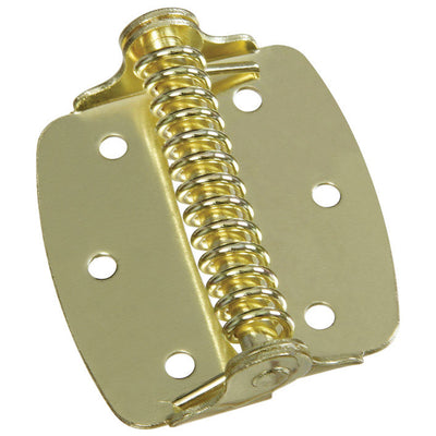 National Hardware 2 in. L Brass-Plated Spring Hinge 2 pk