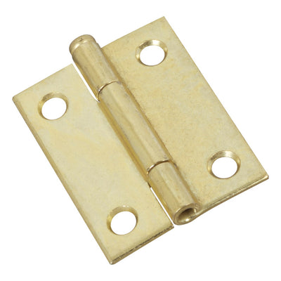 National Hardware 2 in. L Brass-Plated Door Hinge