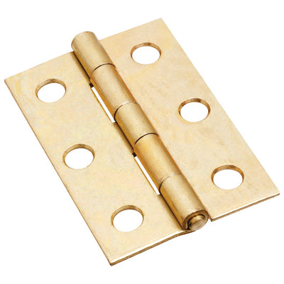 National Hardware 2-1/2 in. L Brass Door Hinge 2 pk