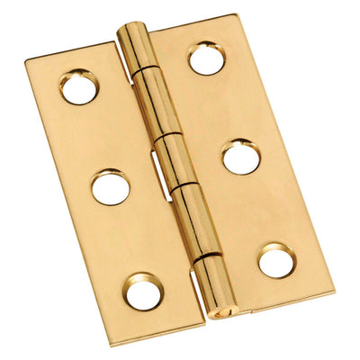 National Hardware 2 in. L Solid Brass Door Hinge