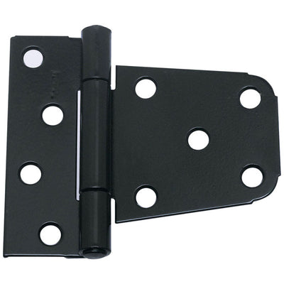 National Hardware 3.5 in. L Black Steel Extra Heavy Gate Hinge 2 pk
