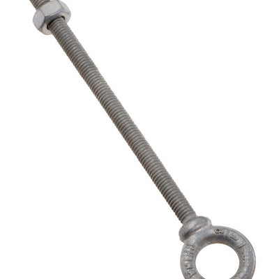 National Hardware 3/8 in. X 7.46 in. L Galvanized Forged Steel Eyebolt Nut Included