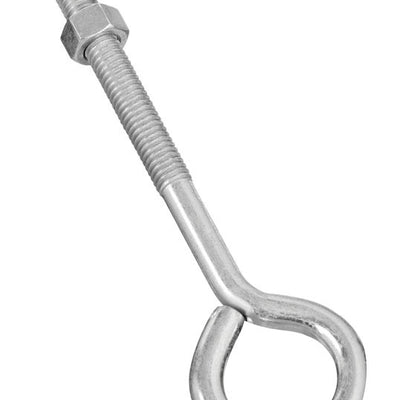 National Hardware 3/8 in. X 6 in. L Zinc-Plated Steel Eyebolt Nut Included
