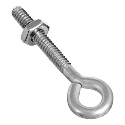 National Hardware 3/16 in. X 2 in. L Stainless Stainless Steel Eyebolt Nut Included