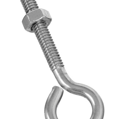 National Hardware WeatherGuard 1/4 in. X 3 in. L Stainless Stainless Steel Eyebolt Nut Included