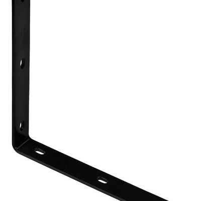 National Hardware 12.25 in. H X 1.5 in. W X 0.25 in. D Black Carbon Steel Inside/Outside Corner Brac