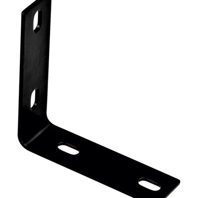 National Hardware 5.1 in. H X 1.5 in. W X 0.125 in. D Black Carbon Steel Inside/Outside Corner Brace