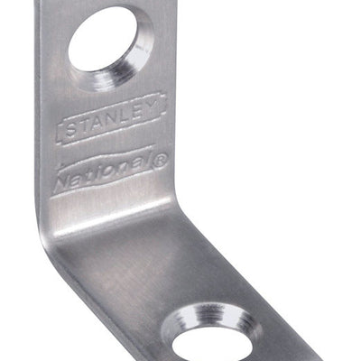 National Hardware 1 in. H X 0.5 in. W Stainless Steel Inside Corner Brace