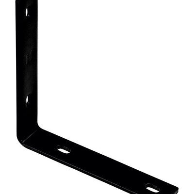 National Hardware 8.25 in. H X 1.5 in. W X 0.25 in. D Black Carbon Steel Inside/Outside Corner Brace