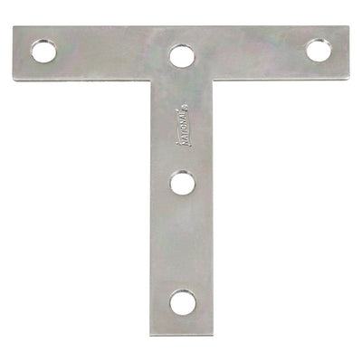 National Hardware 4 in. H X 4 in. W Zinc-Plated Steel Tee Plate