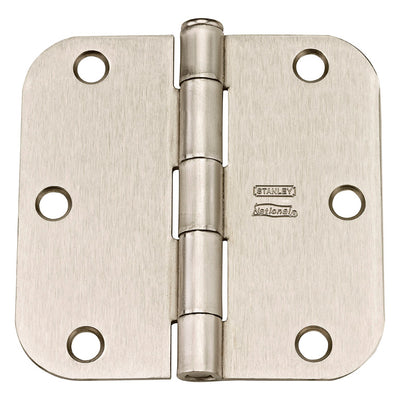 National Hardware 3-1/2 in. L Satin Nickel Door Hinge 12 pk