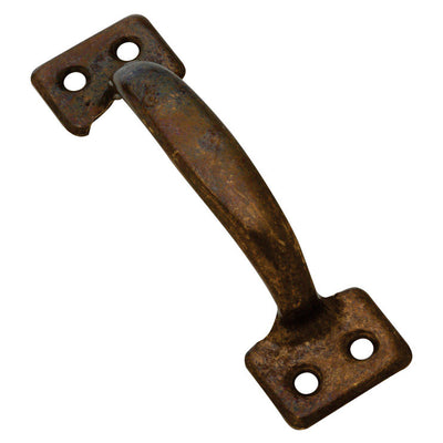 National Hardware 4 in. L Antique Brass Brown Steel Universal Sash Lift Handle