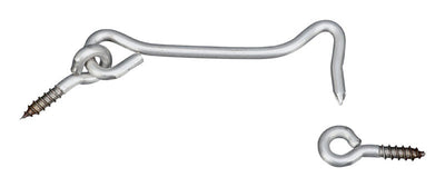 National Hardware Silver Stainless Steel 4 in. L Hook and Eye