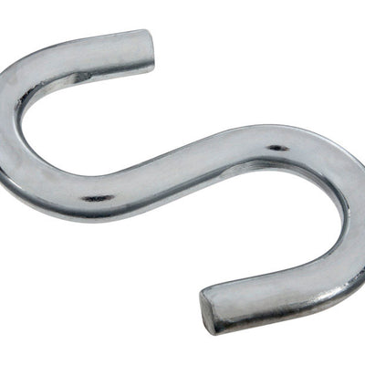 National Hardware Large Zinc-Plated Silver Steel 3-1/2 in. L Heavy Open S-Hook 180 lb