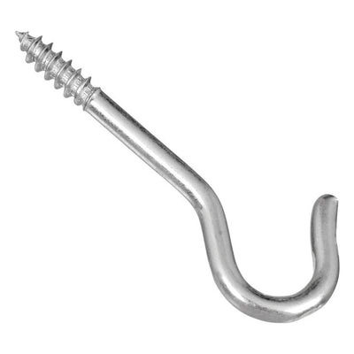 National Hardware Medium Zinc-Plated Silver Steel 2-1/16 in. L Ceiling Hook 25 lb 6 pk