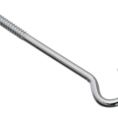 National Hardware Zinc-Plated Silver Steel 8 in. L Screw Hook 150 lb