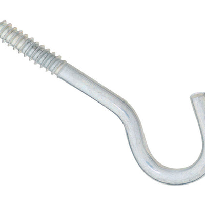 National Hardware Large Zinc-Plated Silver Steel 4-1/2 in. L Screw Hook 125 lb