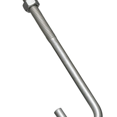 National Hardware Large Zinc-Plated Silver Steel 7 in. L J-Bolt