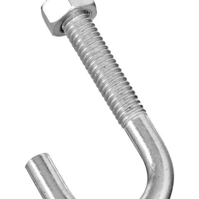 National Hardware Zinc-Plated Silver Steel 3 in. L J-Bolt