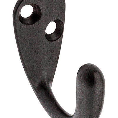 National Hardware 1.47 in. L Oil Rubbed Bronze Brown Zinc Clothes Hook 35 lb. cap.