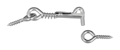 National Hardware Zinc-Plated Silver Steel 2 in. L Safety Hook and Eye