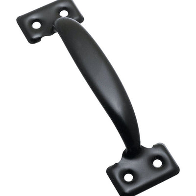 National Hardware 5-3/4 in. L Black Steel Door Pull