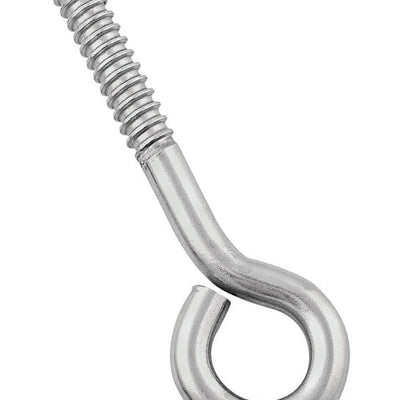 National Hardware 4.5 in. L Silver Stainless Steel Lag Screw Eye