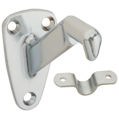 National Hardware Silver Zinc Die Cast w/Steel Strap Handrail Bracket 3.31 in. L 250 lb