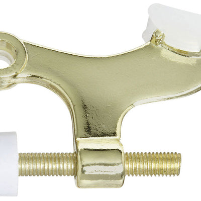 National Hardware Zinc Brass Gold Hinge Pin Door Stop Mounts to door .5 in.