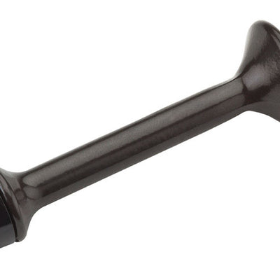 National Hardware 3 in. L Zinc w/Rubber Tip Oil Rubbed Bronze Rigid Door Stop Mounts to wall 1 in.