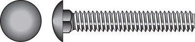 HILLMAN 3/8 in. X 1-1/2 in. L Zinc-Plated Steel Carriage Bolt 100 pk