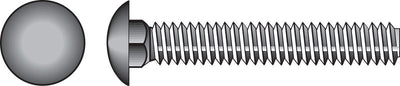 HILLMAN 3/8 in. X 6-1/2 in. L Zinc-Plated Steel Carriage Bolt