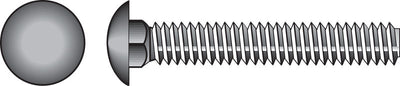 HILLMAN 1/2 in. X 2-1/2 in. L Zinc-Plated Steel Carriage Bolt 50 pk
