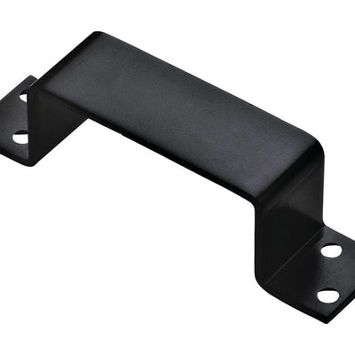National Hardware 1.5 in. L Gloss Black Hot Rolled Steel Closed Bar Holder