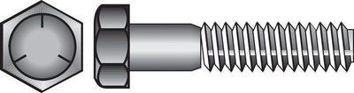 HILLMAN 3/4 in. D X 2 in. L Heat Treated Zinc Steel Hex Head Cap Screw 20 pk