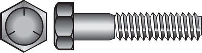HILLMAN 3/4 in. D X 6 in. L Heat Treated Zinc Steel Hex Head Cap Screw 20 pk