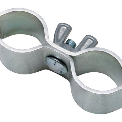 National Hardware 1.63 in. L Zinc-Plated Silver Steel Gate Pipe Clamp