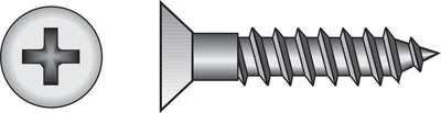 HILLMAN No. 9 Ga. X 1-1/2 in. L Phillips Zinc-Plated Coarse Wood Screws 100 pk